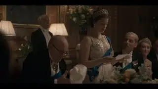 Queen Elizabeth thanks Winston Churchill for his service to the country | The Crown 1x9