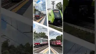 Treni merci, Regionali e Intercity Notte (ICN) in stazione di Cerveteri