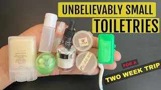 Ultra Light Toiletry Packing | 24 Hacks for How to Pack the Ultimate Space Saving Toiletry Bag ✈️