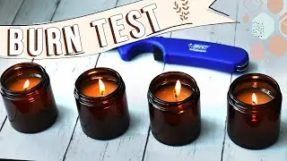 How to Find Best Wick For Candles | Coconut 83 Wax Wick Burn Test | Small Batch Testing Studio Vlog