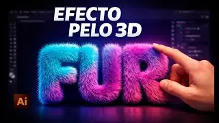 🔥Tutorial | como crear efecto pelo 3d (Fur Effect) en Adobe Illustrator🔥
