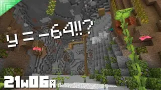 New Minecraft Caves are here | Snapshot 21w06a (1.17 - Caves and Cliffs)
