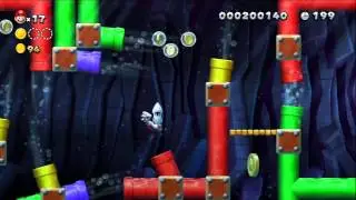 [Daily Level] New Super Mario Bros. U - Tilted Tunnel & Blooper's Secret Lair