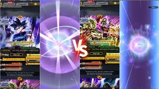Ultra Ui Goku Summon Vs Ultra Legendary Super Saiyan Broly Summon | Dragon Ball Legends