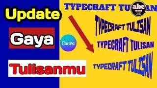 Typecraft membentuk gaya tulisan dicanva #canvatutorial #canva #Typecraft