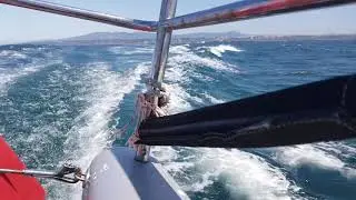 Downwind run assym off Cascais