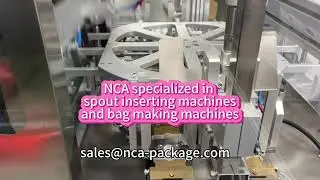 NCA Mono PE spout bag inserting and sealing machines/recycle material/nozzle bag