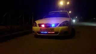 ФСО (красно - синие) вспышки на приору
