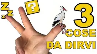 Vi devo dire 3 cose (la prima l'avete già capita)