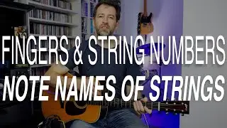 Finger & Strings Numbers, String Note Names - 2 Minute Guitar Lesson