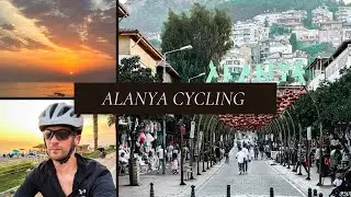 Seafront sunset cycling through Alanya