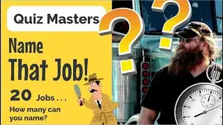 QUIZ MASTERS - NAME THAT JOB! English Vocabulary Guessing Game