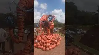 Elephant Made out Of Motor Bike Elements
