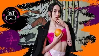 ASMR in 360 VR -  In Love With Grapefruit - Extreme Girl