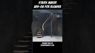 Create Procedural Stairs in Seconds with this Add-on for Blender #StairsMakerAddOn