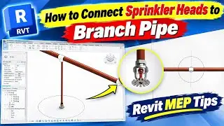 Revit MEP Tutorials | Sprinklers to pipes in Revit MEP | 