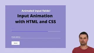 Input Animation With HTML and CSS  design trend in 2020