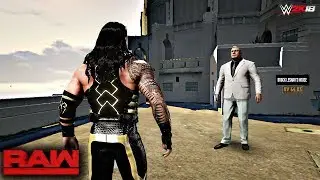 WWE 2K18 Custom Story - Roman Reigns Invades Brock Lesnar House Raw 2017 ft. Rollins, Triple H -14