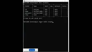 How to DELETE COLUMN in table in SQL | SQL ALTER COMMAND 
