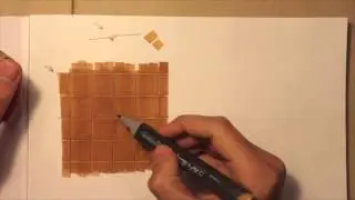 Эскизы интерьеров. Рисуем матовую плитку.