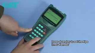 Handheld Ultrasonic Flow Meter Menu View Video