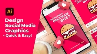 Create Social Media Graphics with Adobe Illustrator in Minutes [ Ultimate Tutorial ]