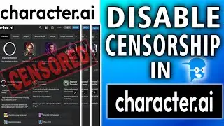 How To Disable Censorship in Character ai (very easy) simple guide