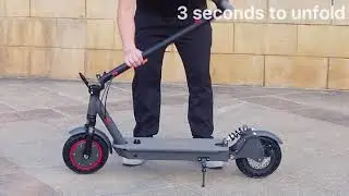 AOVOPRO ESMAX 350W 18.2Ah Dual Suspension 10" Wheels 31KM/h Foldable Electric Scooter