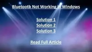 Solution 2: Bluetooth Not Working in Windows 10