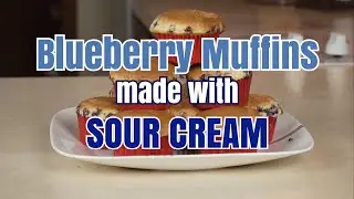 BLUEBERRY MUFFINS | MADE WITH SOUR CREAM