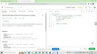 28  Find the index of first occurrence in  a string