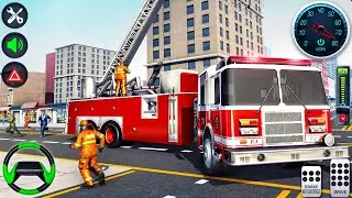 Fire Truck Rescues Driver - City FireFighter Simulator 3D - Android GamePlay