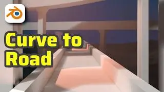 Turn a Curve into a Road in Blender Geometry Nodes