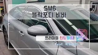 목포 썬팅 SM6 블락포디 비바 재시공 완료하기