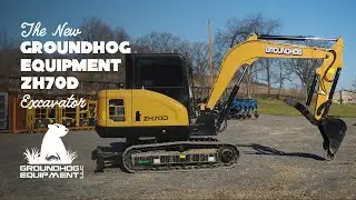The New Groundhog Equipment ZH70D Excavator