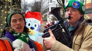 Using an Actual Toy at Tuba Christmas
