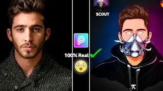 How To Make Scout Vector Logo On Picsart | How To Make Gaming Logo Like Scout | Vector Art Picsart