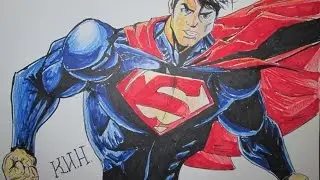 Super Men, рисунок карандашами