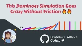 I have build a Dominoes 2D Simulation | Very Satisfactory to Watch 🔥