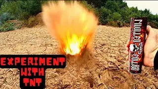 Experiment: how strong firecrackers | Petard in mud hole explosion