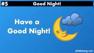 5 Ways to Say Good Night in English