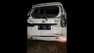 KECELAKAAN TABRAKAN BERUNTUN DI JALAN ALTERNATIF KUTABLANG. TEPATNYA DI JEMBATAN RANCONG