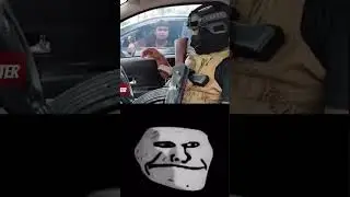 blud trying fight a soldier 💀   troll face meme