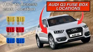 Fuse Box Locations and Accessibility Audi Q3 2011-2017