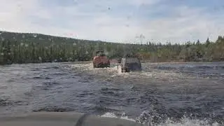 Правильное переезжание брода по большой воде