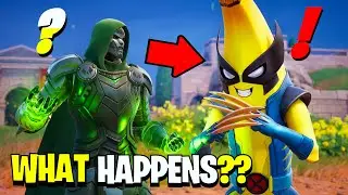 What Happens if Boss Dr Doom Meets Boss Peelverine in Fortnite