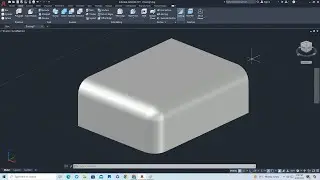 Round and Smooth Corner in AutoCAD 3D Modeling