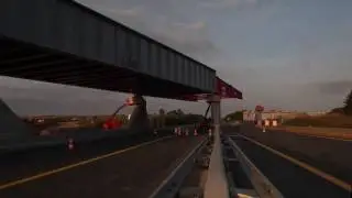 Bridges LGV BPL, Bretagne-Pays de la Loire (France) Erection A81 Timelapse