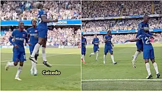 🔥Caicedo's first Goal for Chelsea was fired from 50 yards Halfway Line