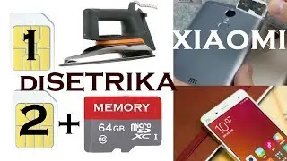 Cara pasang SIM CARD + memory di Xiaomi  - Dual Sim and MicroSD card  on Xiaomi